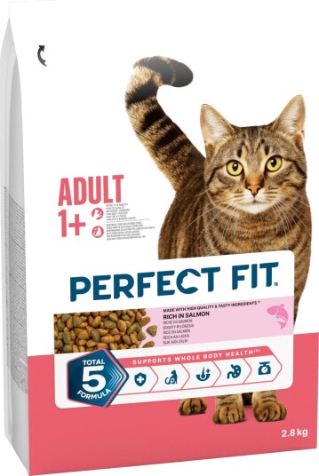 Perfect Fit Tørrfôr Adult 1+ Rikt På Laks 2 X 2.8 kg