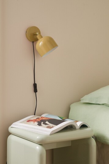 Ellos Home   Vegglampe Glossy   Gul