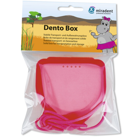 Proteseboks Miradent Dento Box PINK Proteseboks Miradent Dento Box PINK