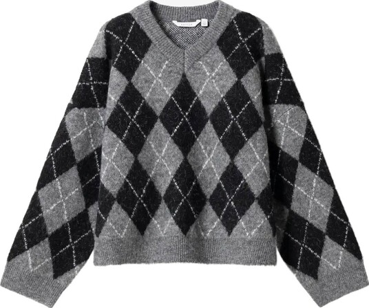 Noella N Lai Knit BLACK GREY MIX S/M Noella N Lai Knit BLACK GREY MIX S/M