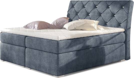 Box Spring Eltap Balvin 140x200 cm Omega 86 Blå