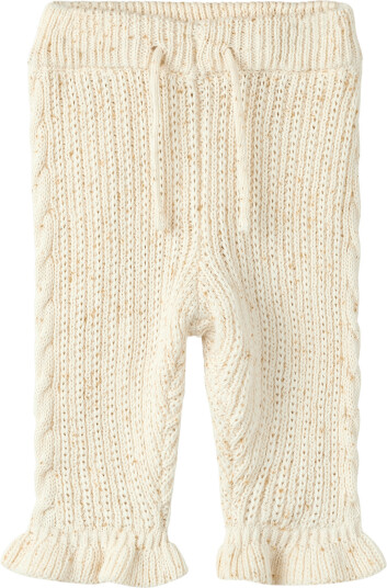 Lil"Atelier Nbfgalto Kab Knit Pant Lil Cream 86