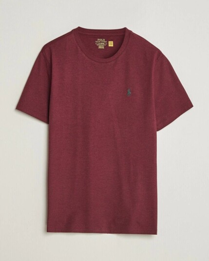 Polo Ralph Lauren Custom Slim Fit T shirt Spring Wine Heather