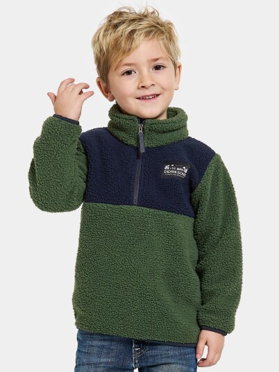 Didriksons Gosig Fleecetrøye Pine Green 130