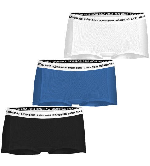 Björn Borg Hipsters - 3-pack - Svart/Blå/Hvit - Björn Borg - 5-6 år (110-116) - Hipsters Björn Borg Hipsters - 3-pack - Svart/Blå/Hvit - Björn Borg - 5-6 år (110-116) - Hipsters