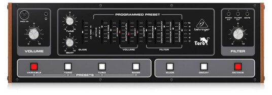Behringer TORO Klassisk Analog Bass Synthesizer Behringer TORO Klassisk Analog Bass Synthesizer