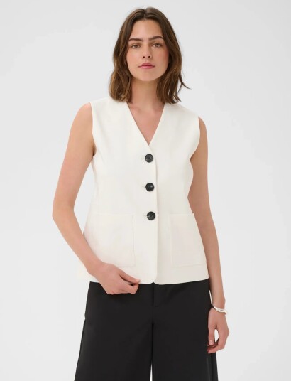 InWear Zellaiw Hip Waistcoat White 34