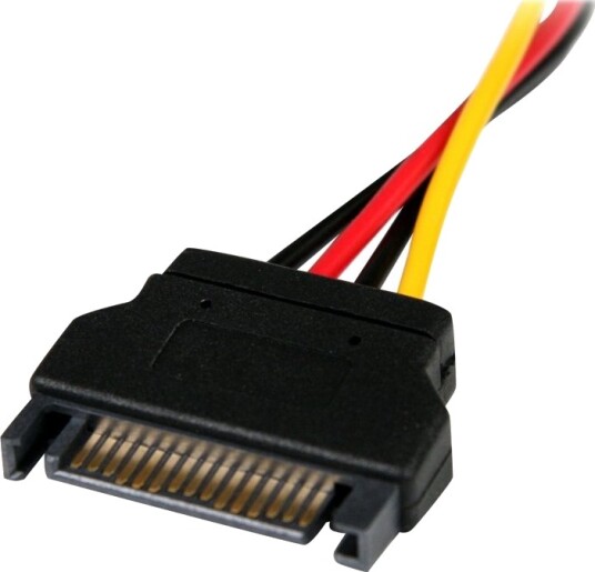 Startech 6In Sata To Lp4 Power Cable Adapter F/M Power Adapter Sata Power M To 4 Pin Internal Power F 5.9 In Black Lp4satafm6in Strømadapter Sata Strøm Hann Til 4 Pin Intern Strøm Hunn 15 Cm Svart For P/N: 25S22m2ngffr,