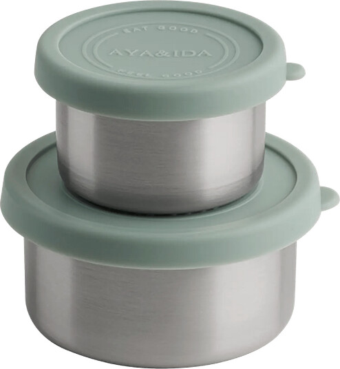 AYA&IDA Snack Containers Green 100+200ML AYA&IDA Snack Containers Green 100+200ML