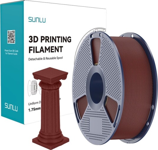 Sunlu Pla High-Speed Marble Filament (Mursteinsrød)