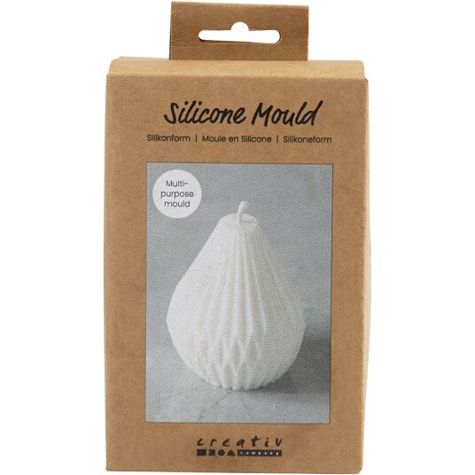 Silicone Mould - Ribbed Teardrop Shape  371196 