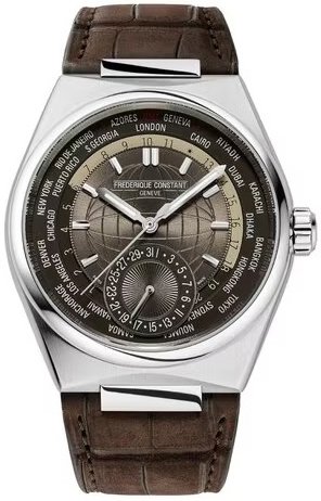 Frederique Constant Herreklokke FC 718C4NH6 Highlife Brun/Lær Ø41 mm