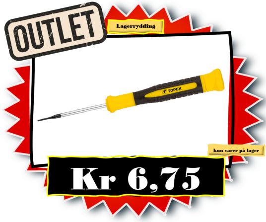 SKRUTREKKER PRESISJON TORX T6x50mm TOPEX outlet