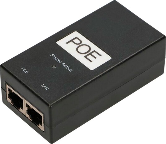 Extralink LZD202 24W PoE strømadapter med kabel 48V 1 port