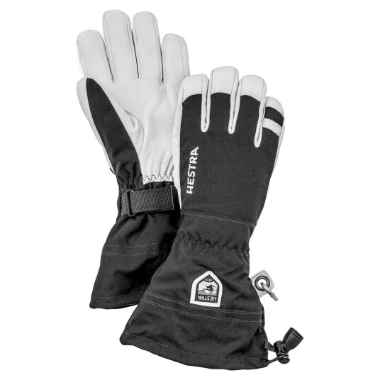 Hestra Army Leather Heli Ski Hanske Black Svart 5 Hestra Army Leather Heli Ski Hanske Black Svart 5