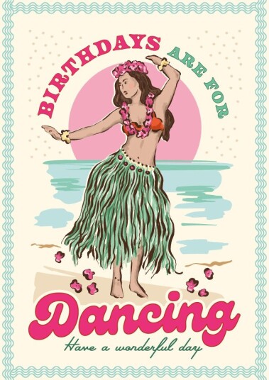 Kort Howdy Birthdays are for Dancing