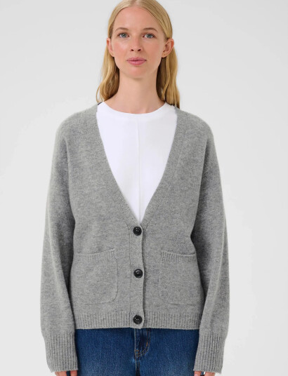 Karen By Simonsen Kbanemone Cardigan   Grey   XXL