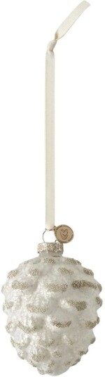 Lene Bjerre Norille juleanheng kongle 10 cm Off white