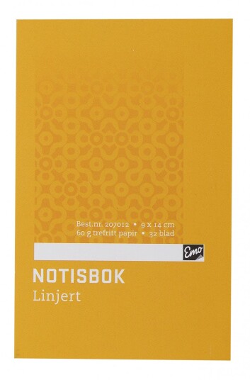 Notisbok EMO 9x14cm 60g 32blad linjer Notisbok EMO 9x14cm 60g 32blad linjer