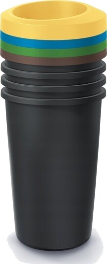 Prosperplast Søppeldunk Avfallsbinner 4X45 L Compacta R Sortibox Farge Prosperplast Søppeldunk Avfallsbinner 4X45 L Compacta R Sortibox Farge