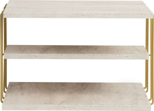 Lifon Sidebord 50 cm - Gull/Marmor