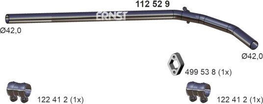 Eksosrør ERNST 112529