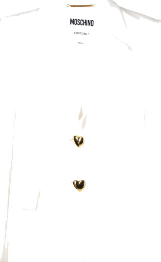 Moschino Dame Jakker Hvit M, Moschino Dame Jakker Hvit M,