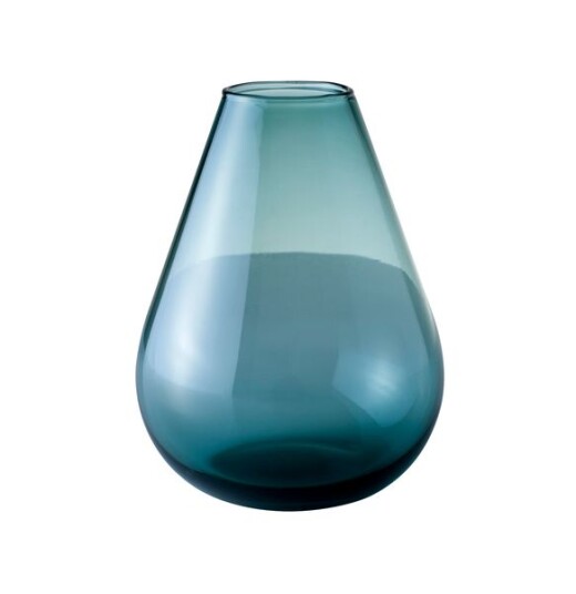 Wik & Walsøe Falla glassvase 15cm klar blå
