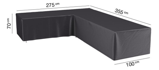AeroCover Møbeltrekk Aerocover Til loungegruppe 330 x 275 cm Svart