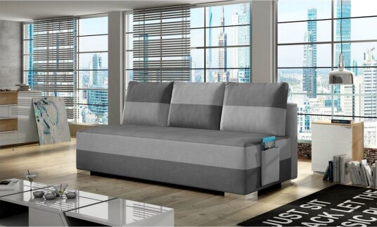 Sofa Eltap Atila 200x83x92 cm Soro 93 Soro 83 Grå Hvit