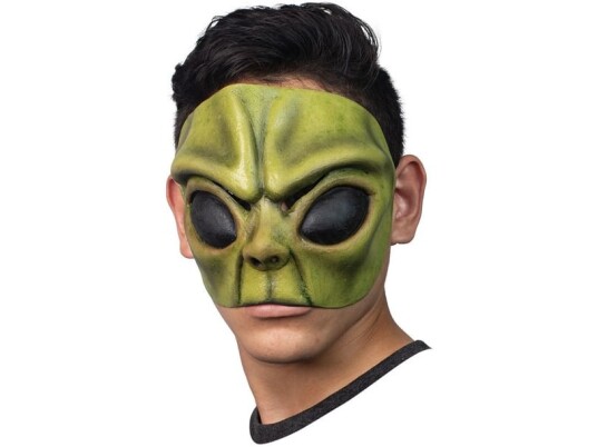 Partychimp Grøn Alien Halvmaske Partychimp Grøn Alien Halvmaske