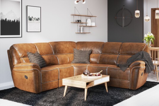 Saranda Hjørnesofa Brun