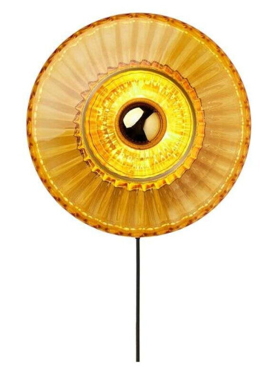 Design By Us New Wave Optic XL Vegglampe Amber