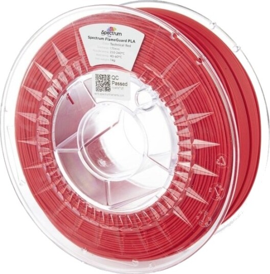 Spectrum FlameGuard PLA Filament 1.75 mm 1000 g Technical Red 81454 Spectrum FlameGuard PLA Filament 1.75 mm 1000 g Technical Red 81454