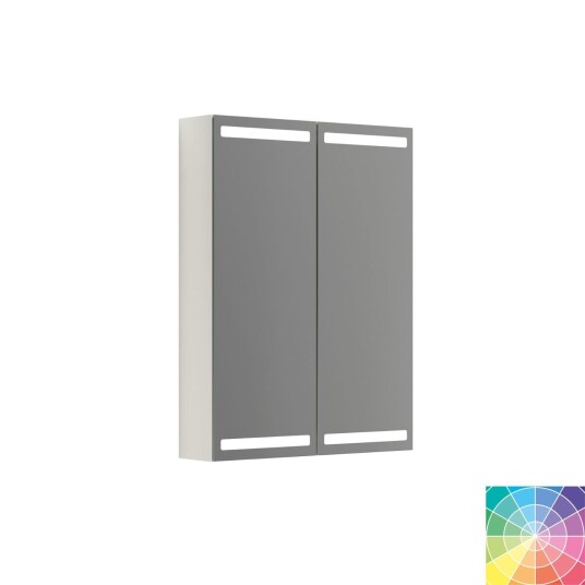 Dansani Inzo Level Speilskap 2 Dører B60-100xh80xd15cm NCS Farge / 60cm