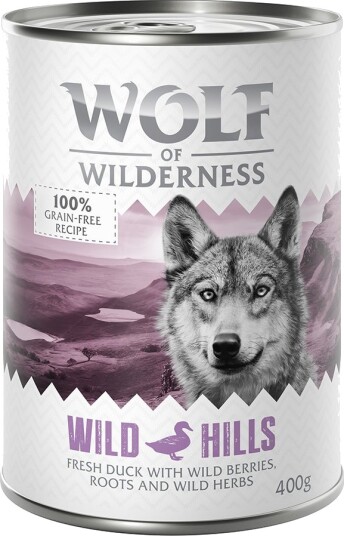 Wolf Of Wilderness Våtfôr Adult Single Protein Wild Hills And 6 X 400 G