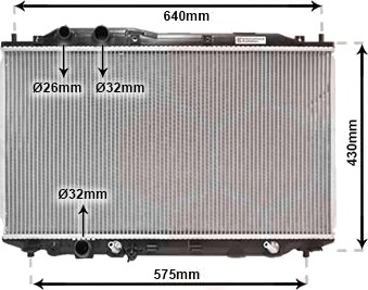 VAN WEZEL 25002192 Radiator motorkjøling