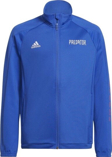 adidas Track Top Predator Blå/Hvit Barn størrelse 176 cm
