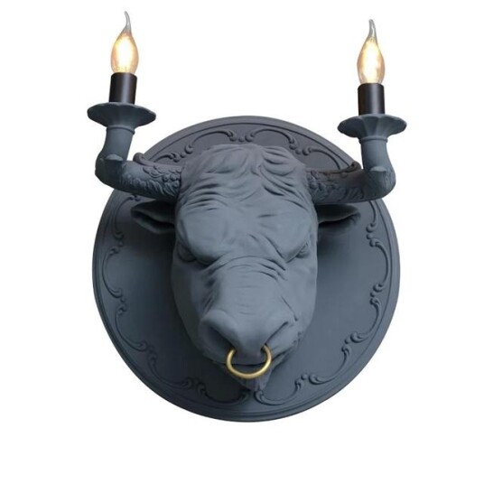 Karman Corrado Vegglampe Matt Grå Karman Corrado Vegglampe Matt Grå