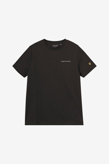 Lyle & Scott T skjorte Script Embroidered T shirt Svart Lyle & Scott T skjorte Script Embroidered T shirt Svart