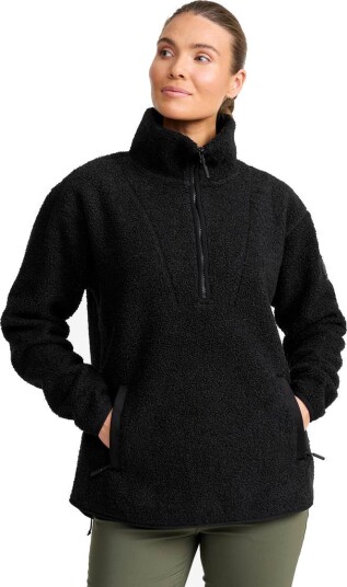 Revolutionrace Dame Overdeler Fleece & midlayers Bigfoot Half zip Pile Fleece Dame Dark Grey Melange 4XL