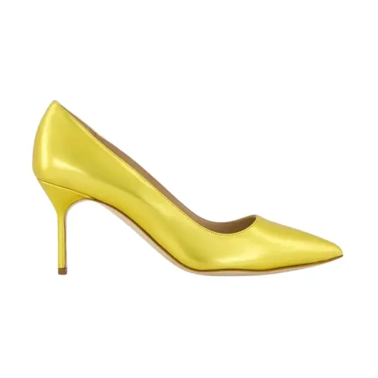 Manolo Blahnik, Dame, Sko, Gul, 36 EU,