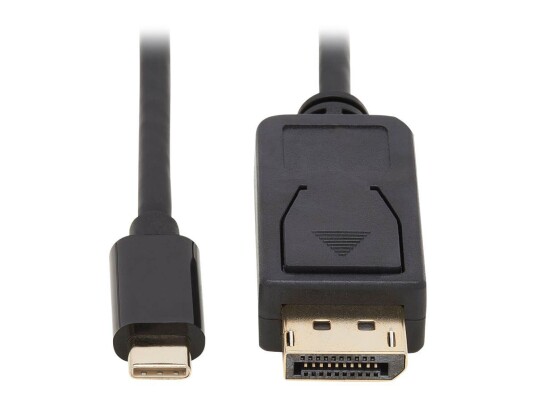 TRIPP LITE USB C to DisplayPort Adapter Cable, Bi-Directional 4K 60Hz, Locking DP Connector, HDR, M/M, 6 ft. - DisplayPort-kabel - 24 pin USB-C til