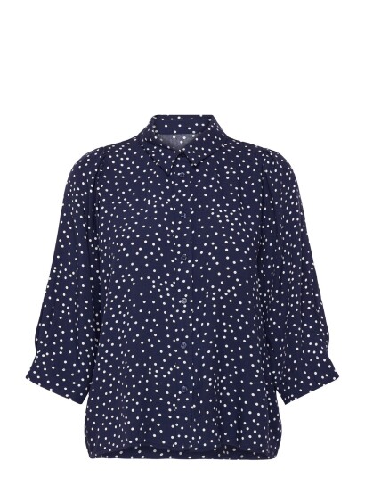 Lollys Laundry Bonoll Shirt Ss Navy S Lollys Laundry Bonoll Shirt Ss Navy S