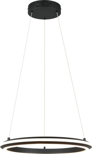 Pendellampe TRIO Amador - 45 cm, Matt svart
