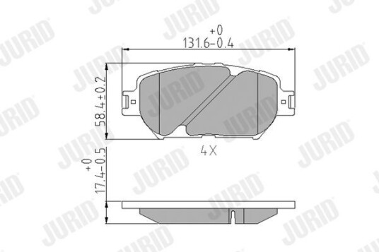 Bremseklosser JURID 572553J Bremseklosser JURID 572553J
