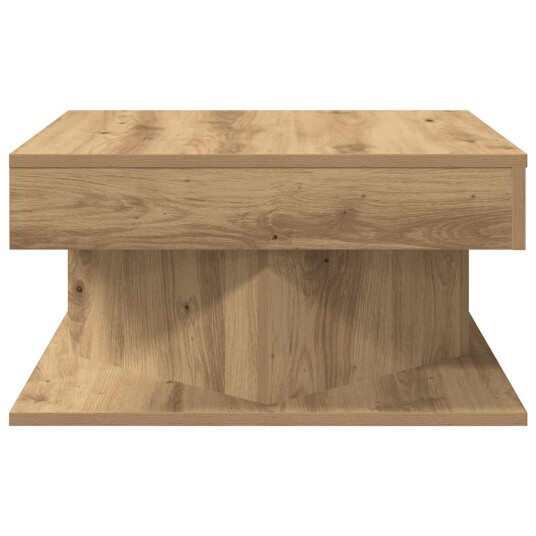 Salongbord artisan eik 55x55x30 cm konstruert tre 8721158439864