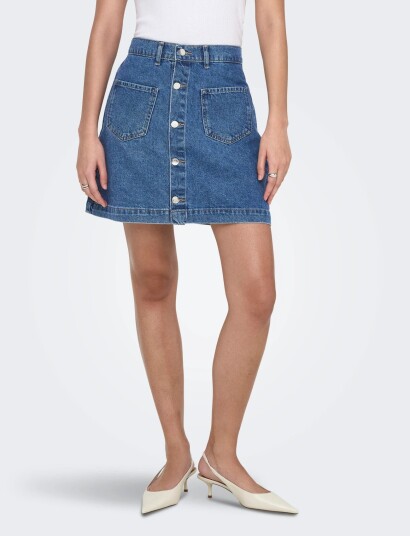 ONLY Onlamazing Hw Skirt Tai Dnm Noos Blue XS