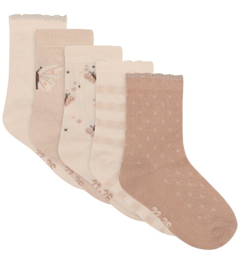 Minymo Sokker 5 pack Rugby Tan Minymo 31/34 Sokker Rosa 31 34