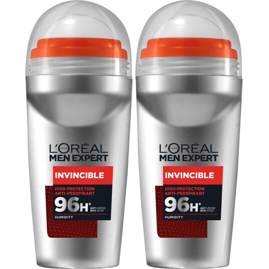 Loreal Paris Men Expert Invincible 96h Roll On Duo 2x50 ml Loreal Paris Men Expert Invincible 96h Roll On Duo 2x50 ml